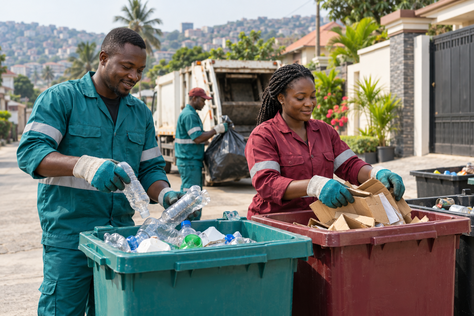 Collecte et tri des déchets recyclables